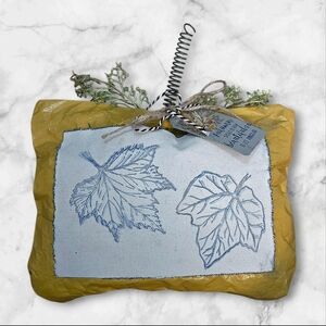 "5/$25" Handcrafted Upcycled Yellow Paper Bag Pumpkin Autumn Fall Decor